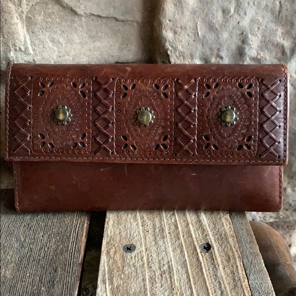 Ralph Lauren Handbags - Ralph Lauren Studded Leather Wallet